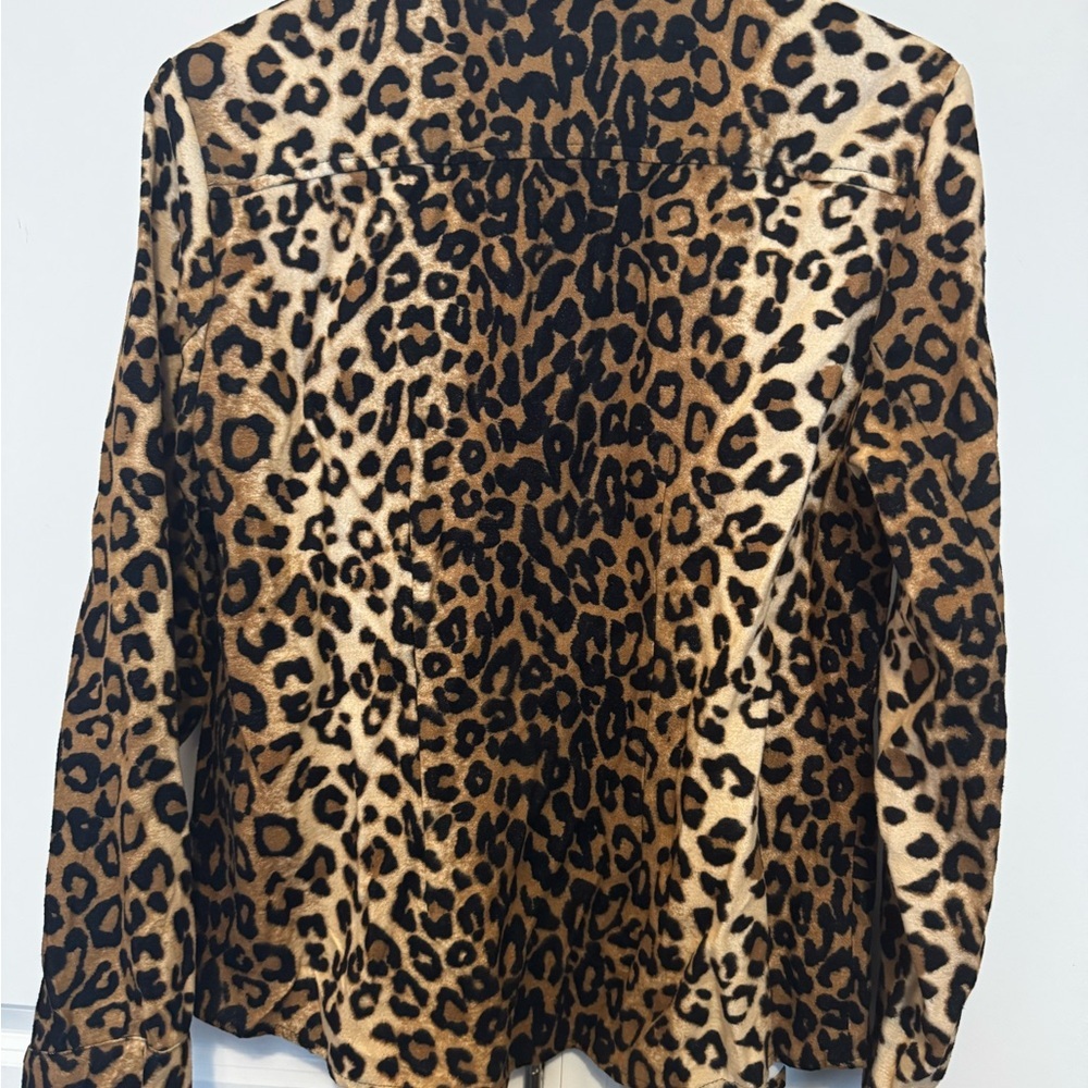 Westbound Animal Print Lightweight Zip-Up Jacket - Picture 4 of 4